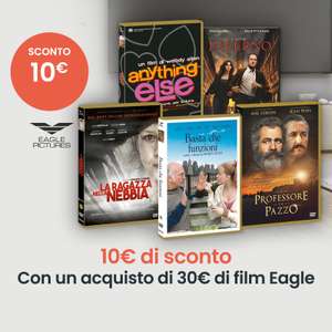 Sconto di 10€ con acquisto di almeno 30€ di film Eagle Pictures