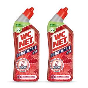Wc Net - Igiene Totale Gel per Sanitari e Superfici, Pulitore Liquido per Wc, 700 ml x 2 Pezzi