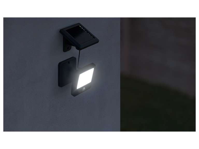 [LIDL] Faro LED ad energia solare con sensore di movimento Livarno (6500K bianco freddo)