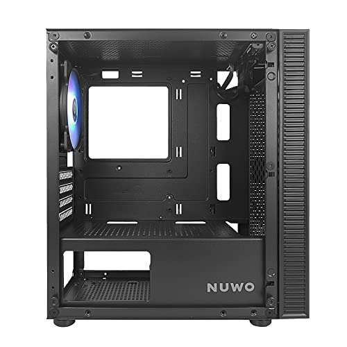 Nuwo Blitz R23 Nero Case Micro-ATX per PC Desktop Office Gaming Mini