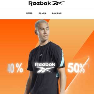 Reebok Risparmia fino al 50% con la promo di metà stagione!