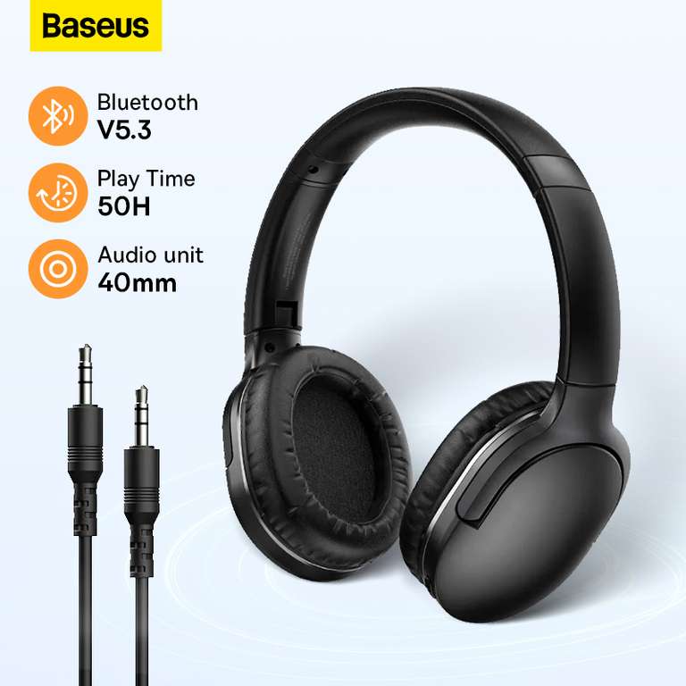 Baseus D02 Pro cuffie [Wireless, Bluetooth 5.3]