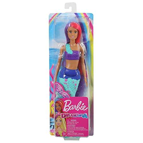 Barbie - Dreamtopia Bambola Sirena con Capelli Rosa e Viola