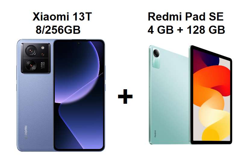 Bundle Xiaomi 13T [8/256GB] in regalo Tablet Redmi Pad SE 11 [4/128GB] »