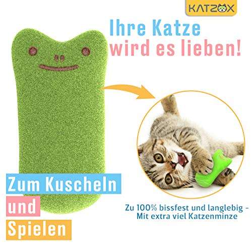 KATZOX Cuscini per gatti - Design migliorato 2021 I Cuscini all’erba gatta