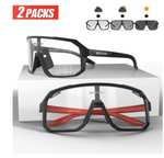 Occhiali da Sole Fotocromatici | Confezione da 2: Ideali per Ciclismo e MTB, Unisex, vari colori (2,77€ nuovi account)