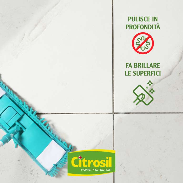 Citrosil Home Protection | Detergente Liquido Pavimenti (limone, 900 ml)