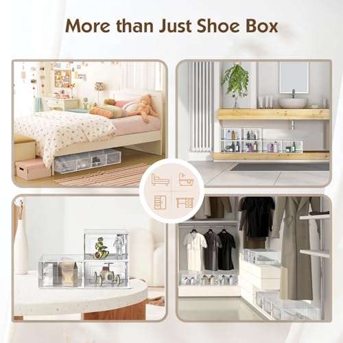 SALA | Grandi scatole per scarpe - Trasparenti (12 pezzi)