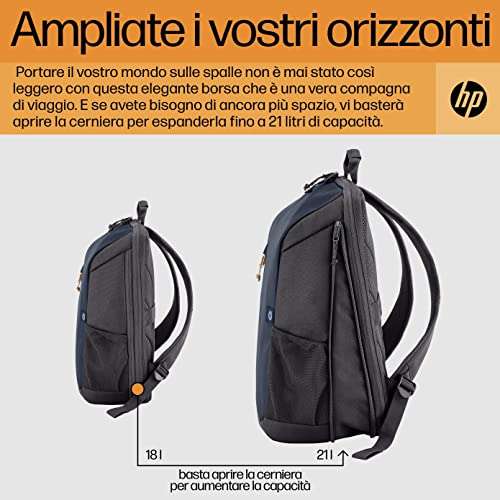 HP - PC Travel Zaino per Notebook da 15.6”