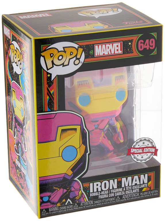 Funko Pop! Marvel: Black Light - Iron Man