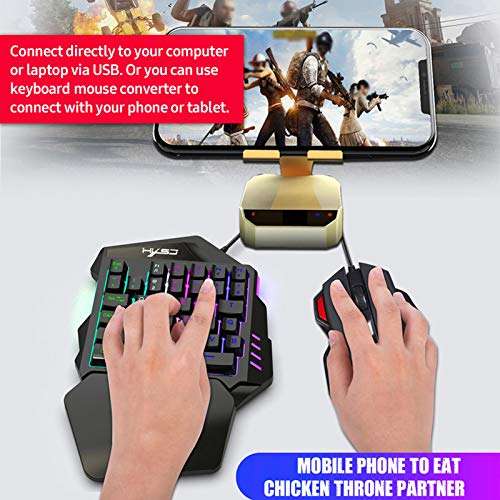 Bundle Gaming - [Tastiera gaming RGB 35 tasti + Mouse 5500 DPI]