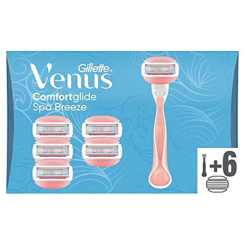 Gillette Venus Comfortglide Spa Breeze donna - [6 Lamette di Ricambio, da 3 Lame]