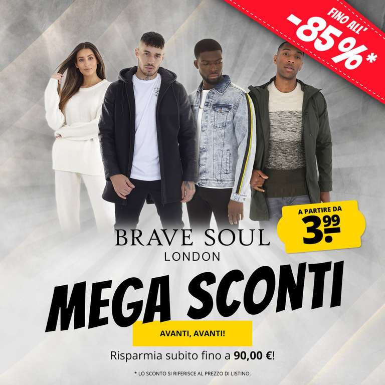 Brave Soul Mega Sconti a partire da 3.99€