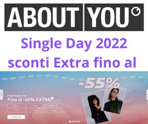 About You Singles Day 2022 sconti extra fino al -55%