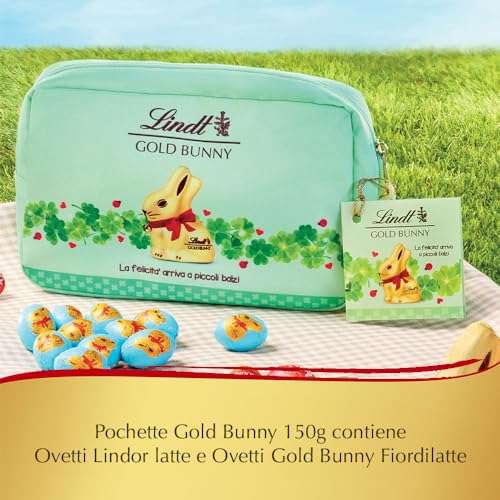 Lindt | Pochette Gold Bunny con Ovetti Fiordilatte 150gr