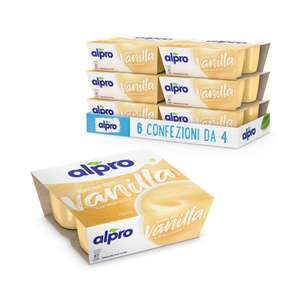 ALPRO DESSERT 100% Vegetale al gusto VANIGLIA - 6 confezioni da 4x125g