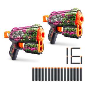 X-Shot Skins Flux | Zombie Stomper Blaster (2 pezzi, 16 dardi)
