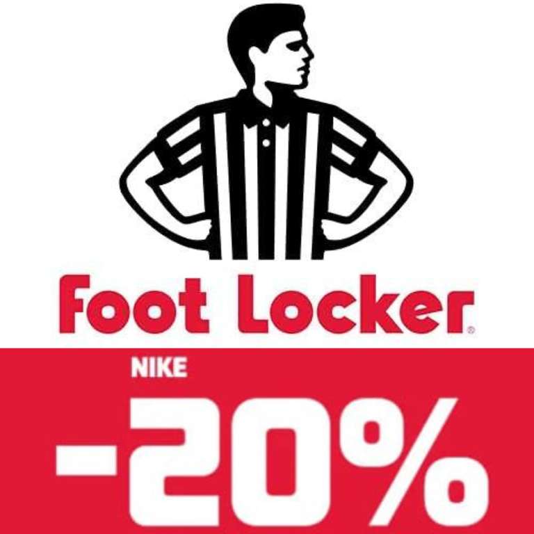 Foot Locker Offerta speciale -20% di Sconto su articoli Nike selezionati