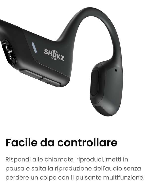 SHOKZ OpenRun Pro, Cuffie Conduzione Ossea,Auricolari Senza Fili [Bluetooth Sport, Bluetooth 5.1]