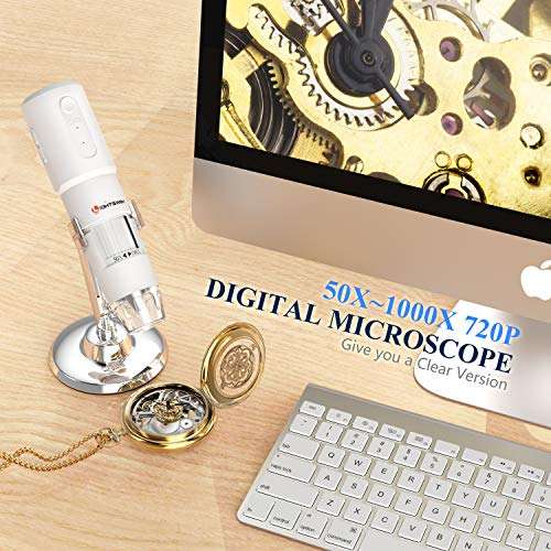 Microscopio Digitale WIFI [ wireless, 1000X USB 720 p]