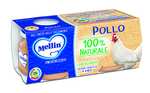 Mellin Pollo Naturale Omogeneizzato 100% | 24 Vasetti da 80g (Confezione da 24)