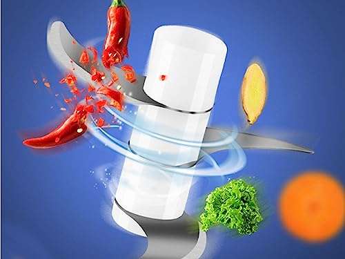 Tritatutto Ricaricabile USB Beper | Mini Robot da Cucina 250 ml Rosso/Bianco