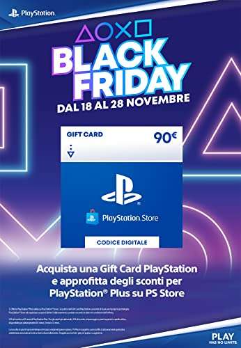 Gift Card PlayStation da 90 EUR