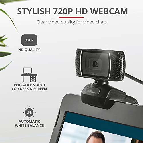 TRUST Set webcam HD + cuffie Doba 2-in-1