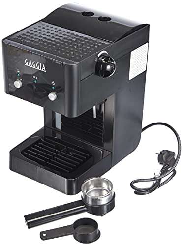 Gaggia GG2016 Macchina per il caffè espresso manuale - [1025 W, 1L, colore nero]