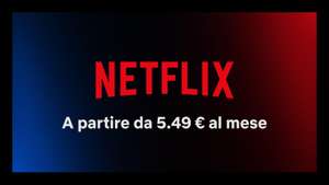 Netflix - piano Base con pubblicità dal 3 novembre alle ore 17