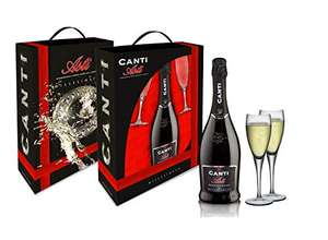 CANTI Asti DOCG Spumante Dolce + 2 Bicchieri Luxury Pack - [1 X 750ml]