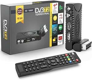 Decoder DVB-T2 HD 1080P Ricevitore Digitale Terrestre HDMI H265 HEVC Main 10 Bit Riceve Tutti I Canali Gratuiti