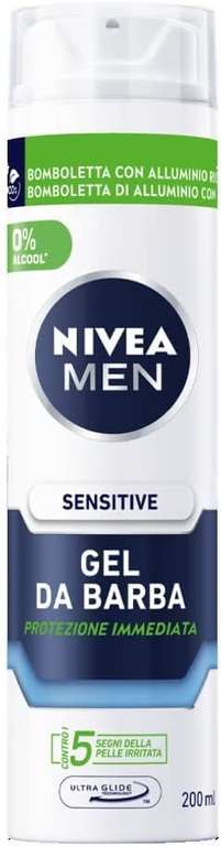 Nivea MEN Sensitive Gel da Barba [6 x 200 ml]
