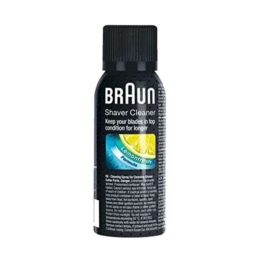 Braun Spray di Pulizia per Rasoio da Barba Elettrico, (100 ml)