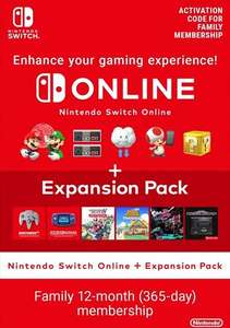 [Nintendo] Iscrizione Family Online 12 mesi + Expansion Pack