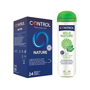 Control Natural Mix [24 Preservativi e Gel Massaggio]