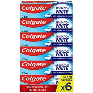 Colgate Dentifricio Sbiancante Sensation White 6x75ml