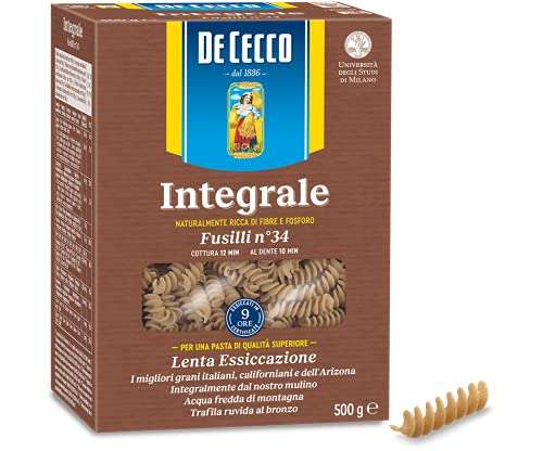 De Cecco Pasta Integrale Fusilli | 500 g