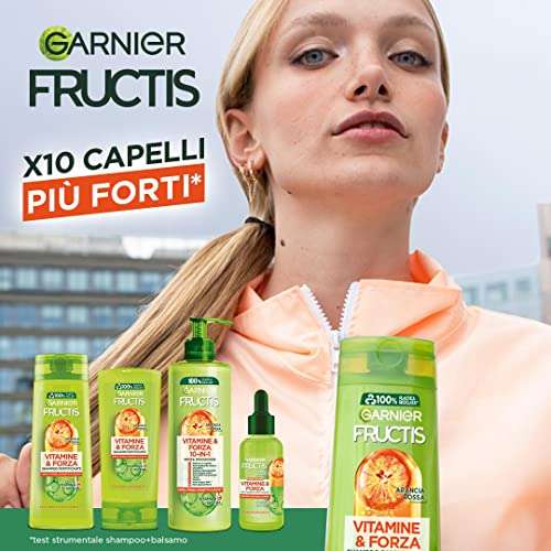 Garnier Fructis Routine Completa [Shampoo+Balsamo+Trattamento+Siero anticaduta]