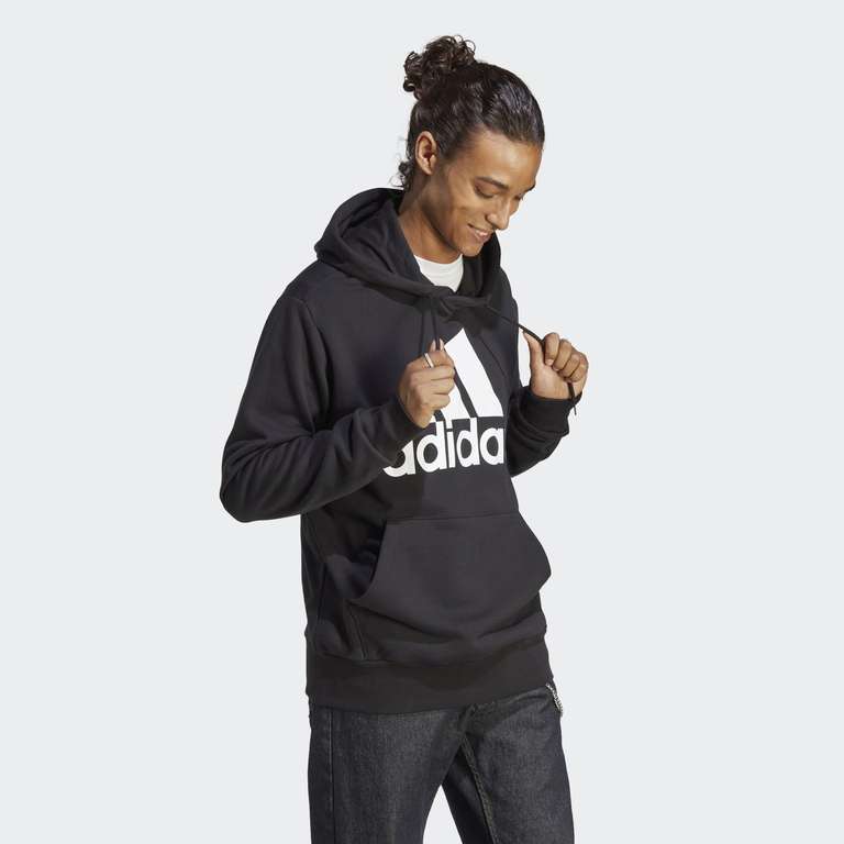 Adidas Essentials French Terry Big Logo Hoodie Felpa con Cappuccio Uomo