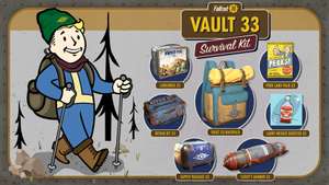 Ricompenses Game Pass Ultimate : Kit di sopravvivenza Vault 33 (incl. lo zaino di Lucy della serie TV Fallout) per Fallout 76 su Xbox + PC