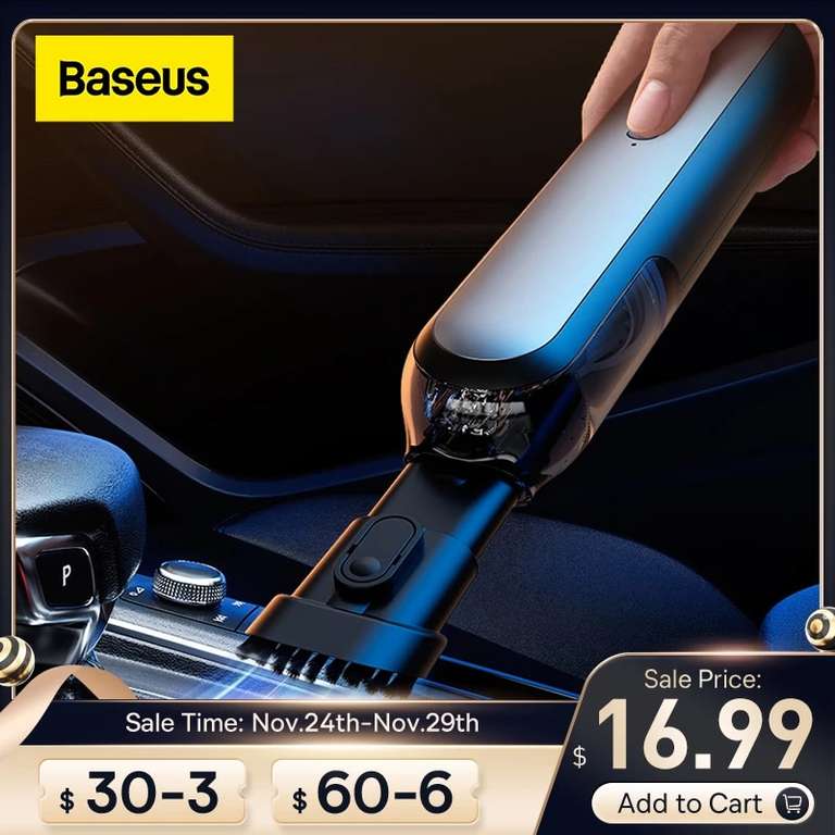Baseus A1 aspirapolvere per Auto [4000Pa è Solo nuovi Clienti]