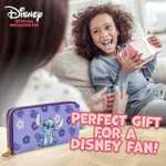 Portafoglio Disney Stitch Viola con Cerniera - Idea Regalo per Donna o Ragazza