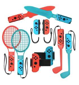 Kit Accessori Sportivi 10 in 1 per | Nintendo Switch OLED (compatibile)