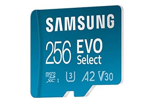 Samsung - Scheda Microsd Evo Select da 256 GB [Fino A 130 Mb/S]