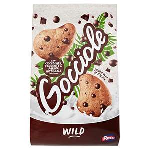 Pavesi Biscotti Gocciole Cioccolato Wild Integrali, 350 gr