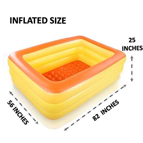 Amazon Brand - Umi piscina gonfiabile per nuotare in famiglia, da 208 cm