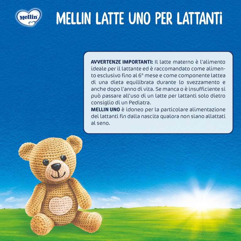 MELLIN 1 - Latte in Polvere per Lattanti - 4 X 800gr