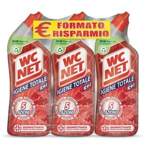 Wc Net - Gel per Sanitari e Superfici [700 ml x 3 confezioni]