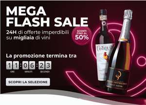Vino.com Mega Flash Sale 24 di offerte imperdibili su oltre 1000 Vini, bollicine e distillati